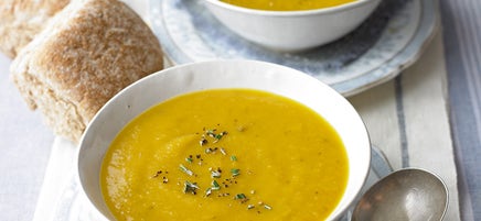 Curried butternut squash soup