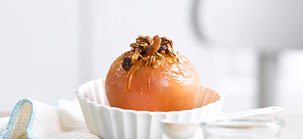 Schneller Bratapfel mit Rosinen