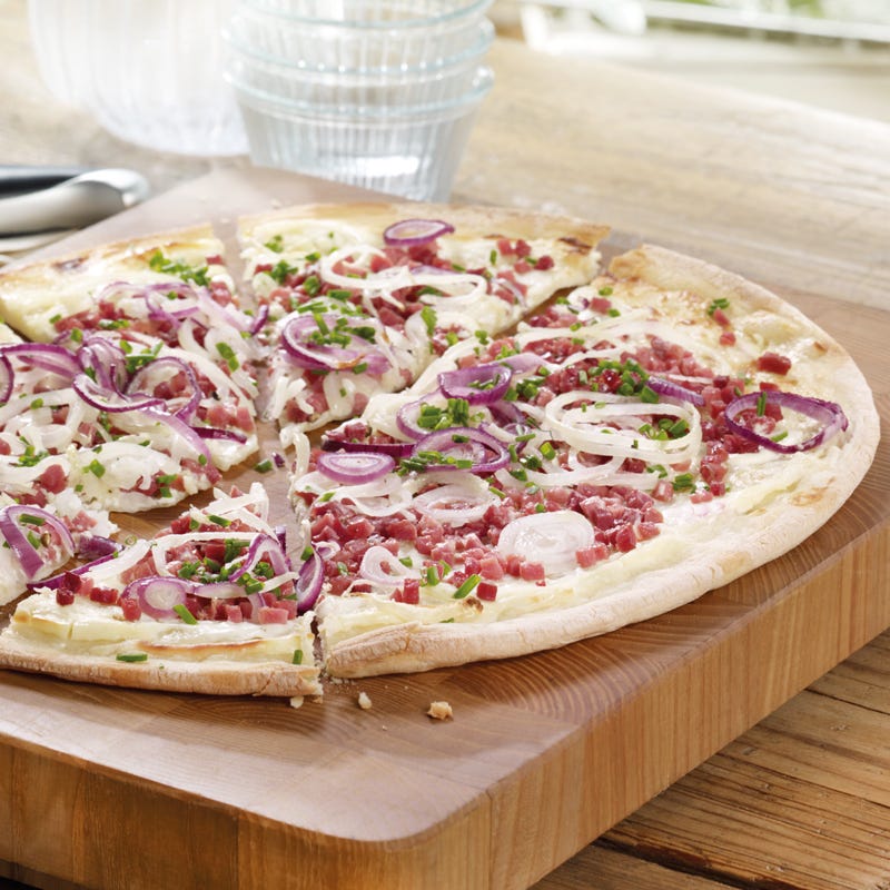 Foto Flammkuchen mit Schinken von WW