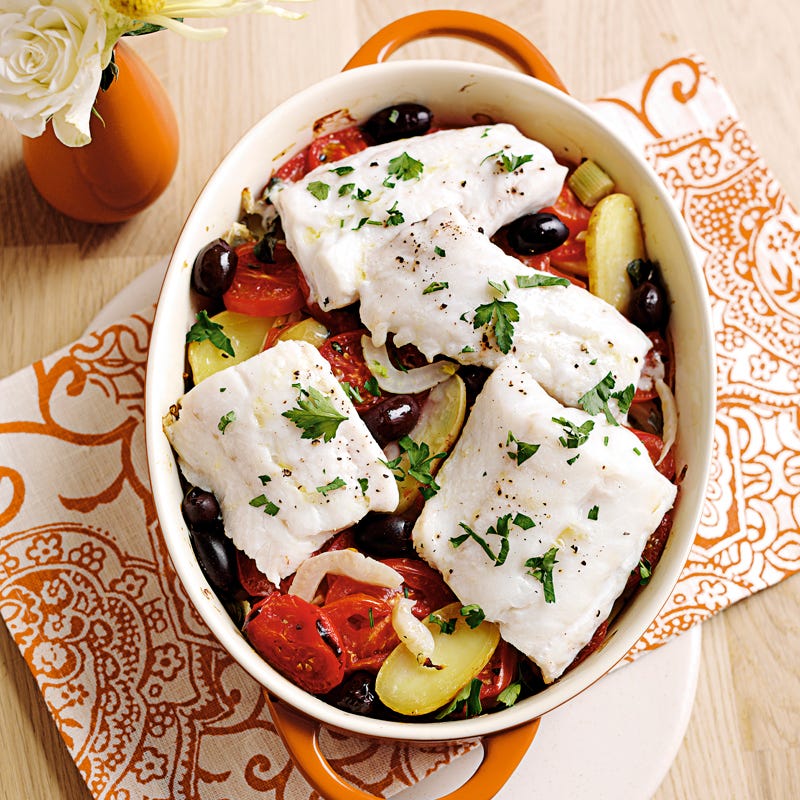 Foto Gebackener Kabeljau mit Fenchel und Oliven von WW