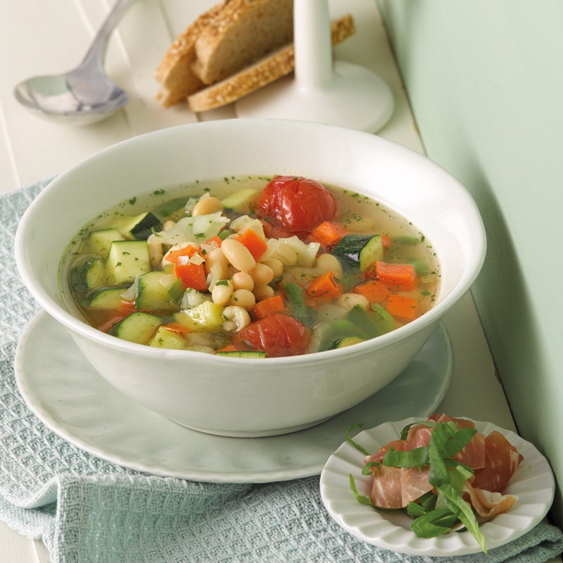 Minestrone mit Schinken Parma Art
