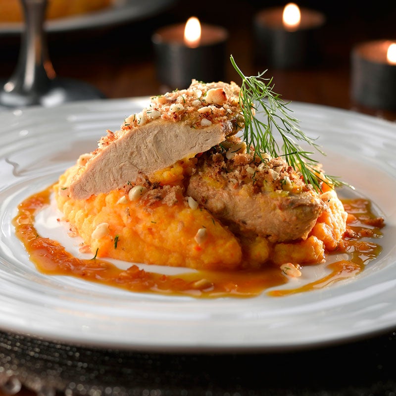 Festive quorn fillet with orange