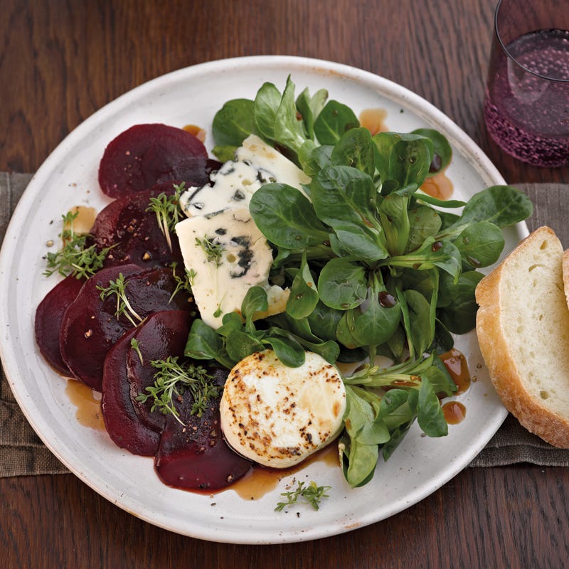 Foto Rote-Bete-Carpaccio mit Käse von WW