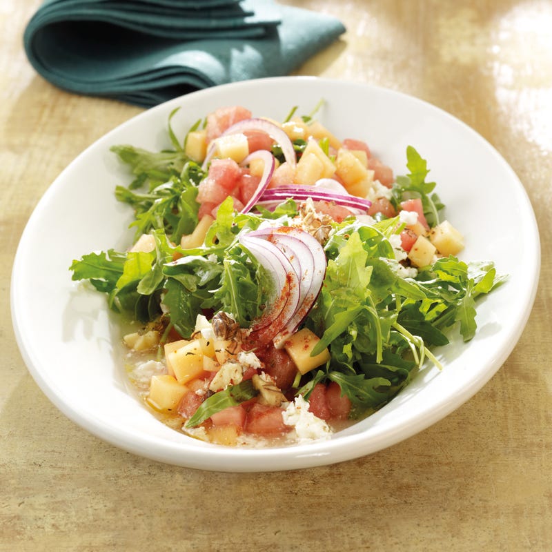 Foto Melonensalat mit Schafskäse von WW