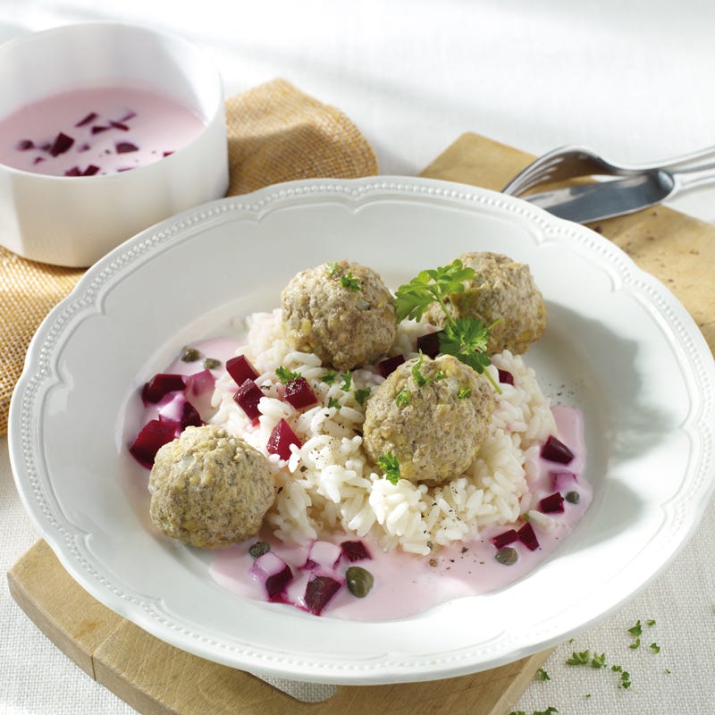 Foto Königsberger Klopse mit Rote-Bete-Sauce von WW