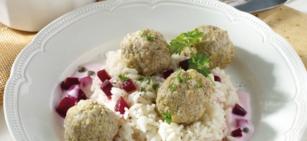 Königsberger Klopse mit Rote-Bete-Sauce