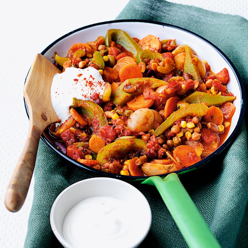 Gemischter Bohnentopf