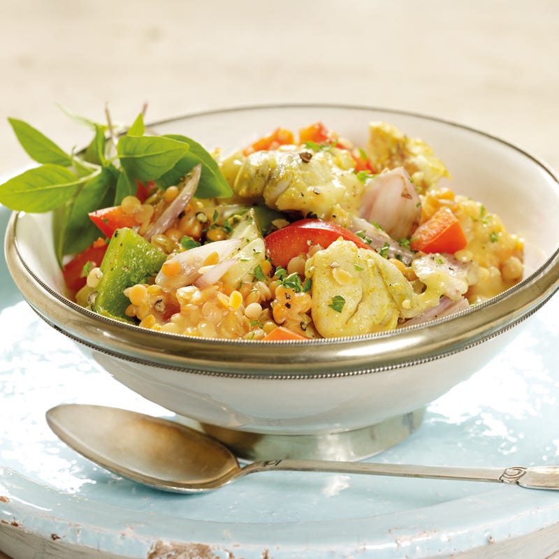 Foto Linsencurry mit Seelachs von WW