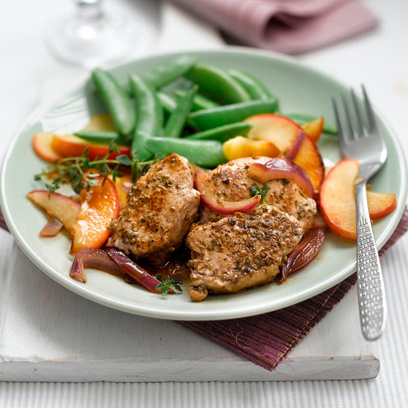 Foto Schweinefilet in Apfelsauce von WW