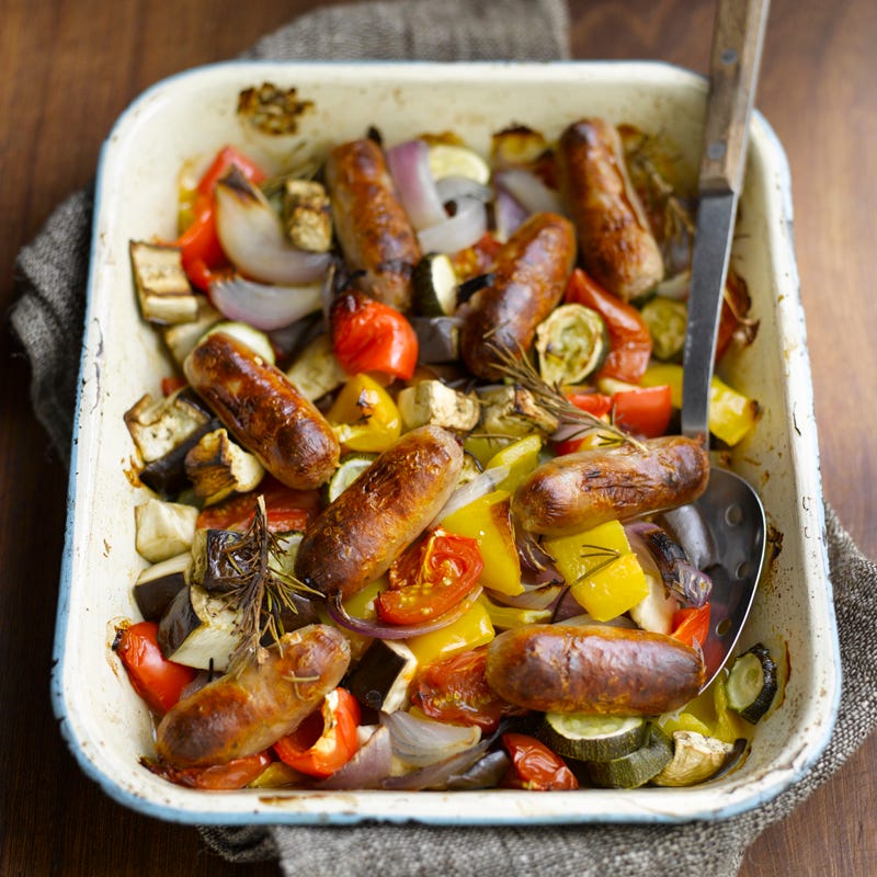 Foto Ofenratatouille mit Würstchen von WW