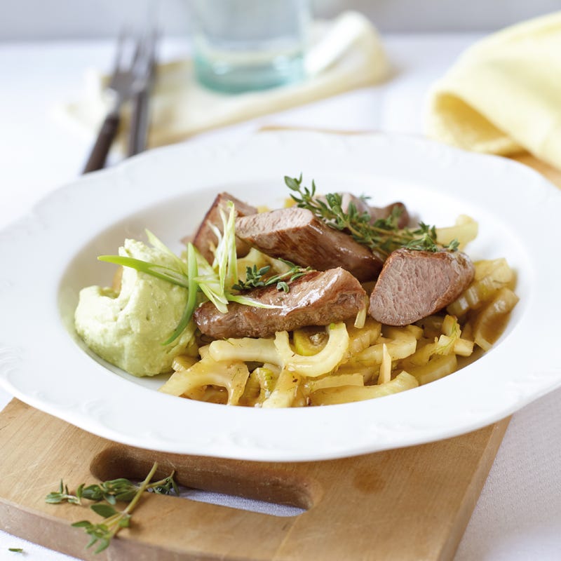 Lammfilet auf Fenchelgemüse