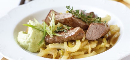Lammfilet auf Fenchelgemüse