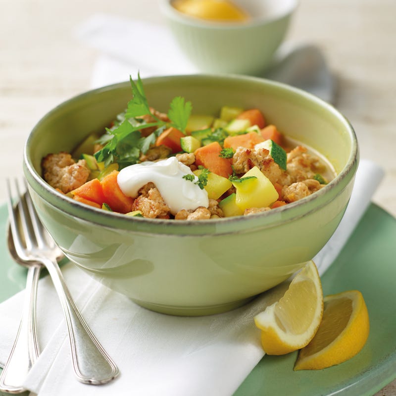 Foto Süßkartoffeleintopf mit Geflügelhack von WW