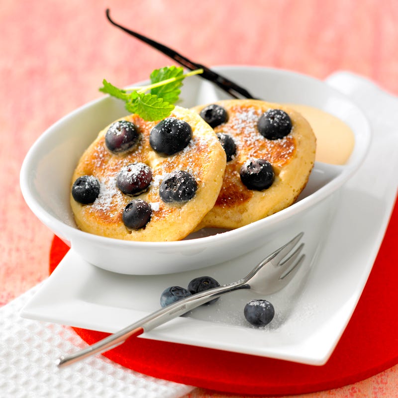 Foto Heidelbeerküchlein mit Vanillesauce von WW