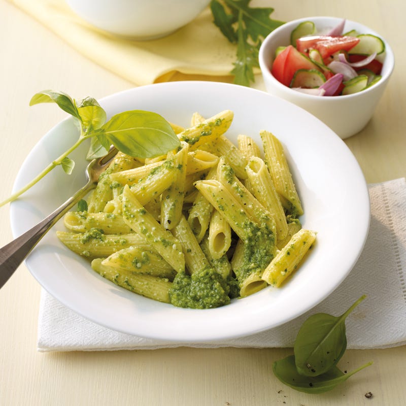 Penne mit frischem Bärlauchpesto