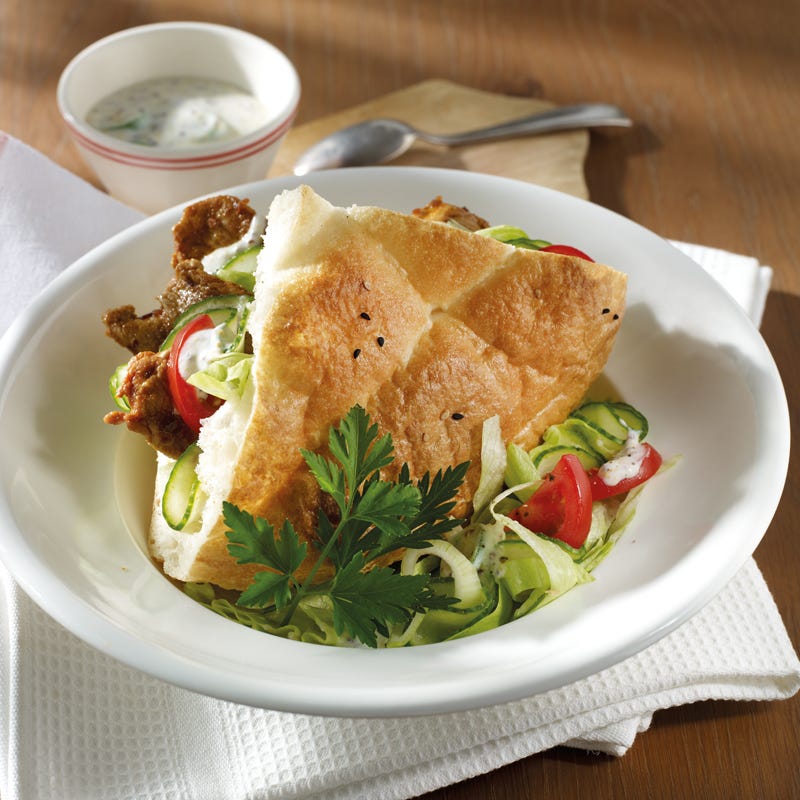 Foto Dönertasche mit Salatteller von WW