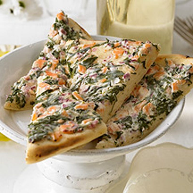 Foto Partyecken mit Lachs und Spinat von WW