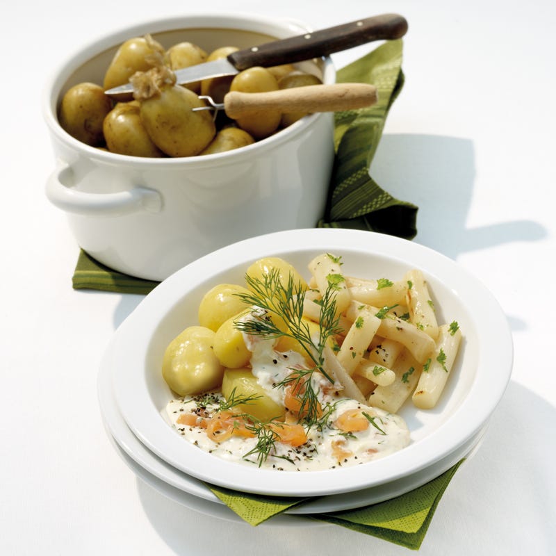 Foto Pellkartoffeln mit Lachsdip von WW