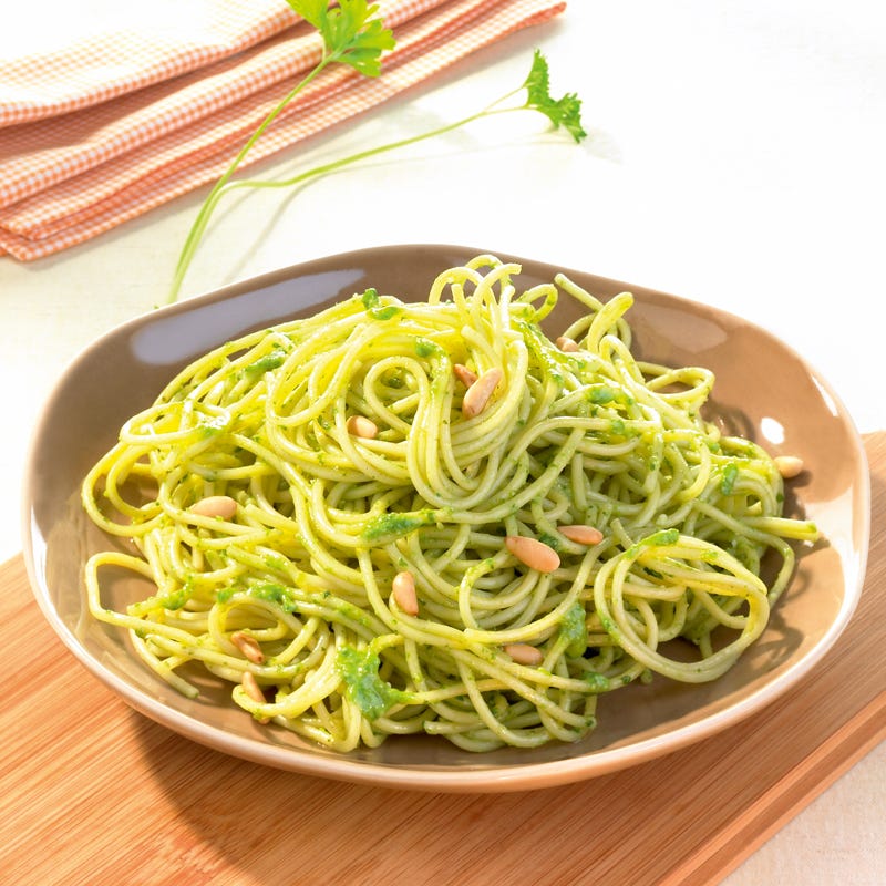 Foto Nudeln mit grünem Pesto von WW