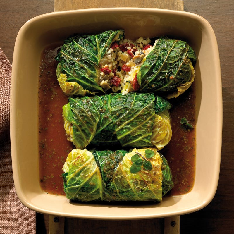 Foto Wirsingrouladen mit Pilzen und Couscous von WW