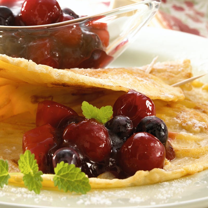 Foto Nudelpfannekuchen mit Beeren von WW