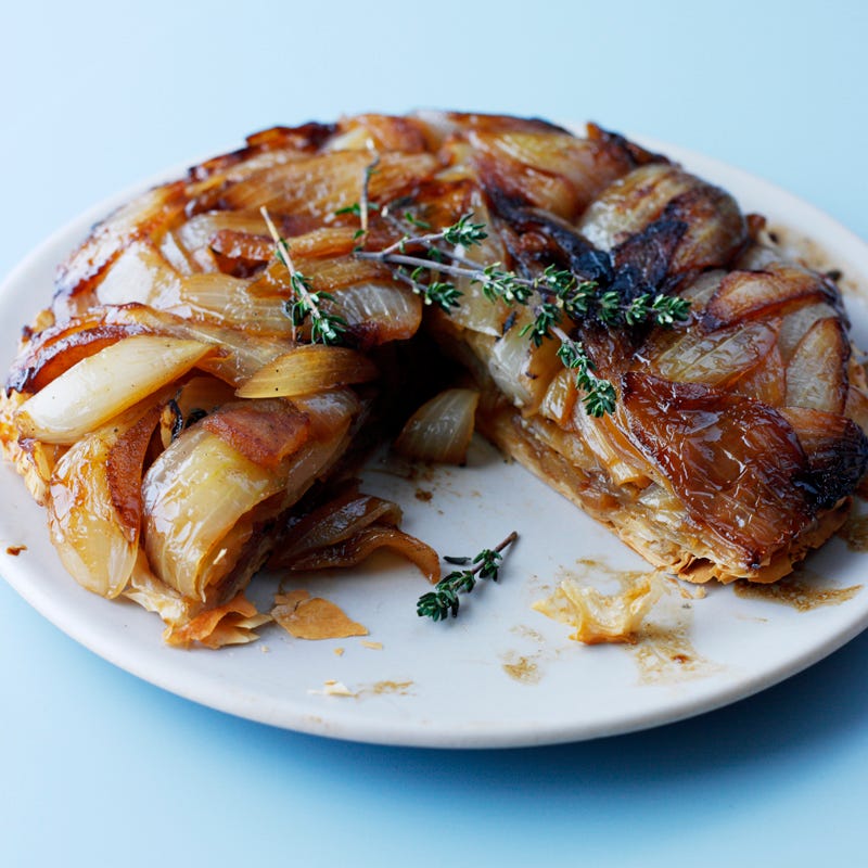 Karamellisierte Apfel-Zwiebel-Tarte