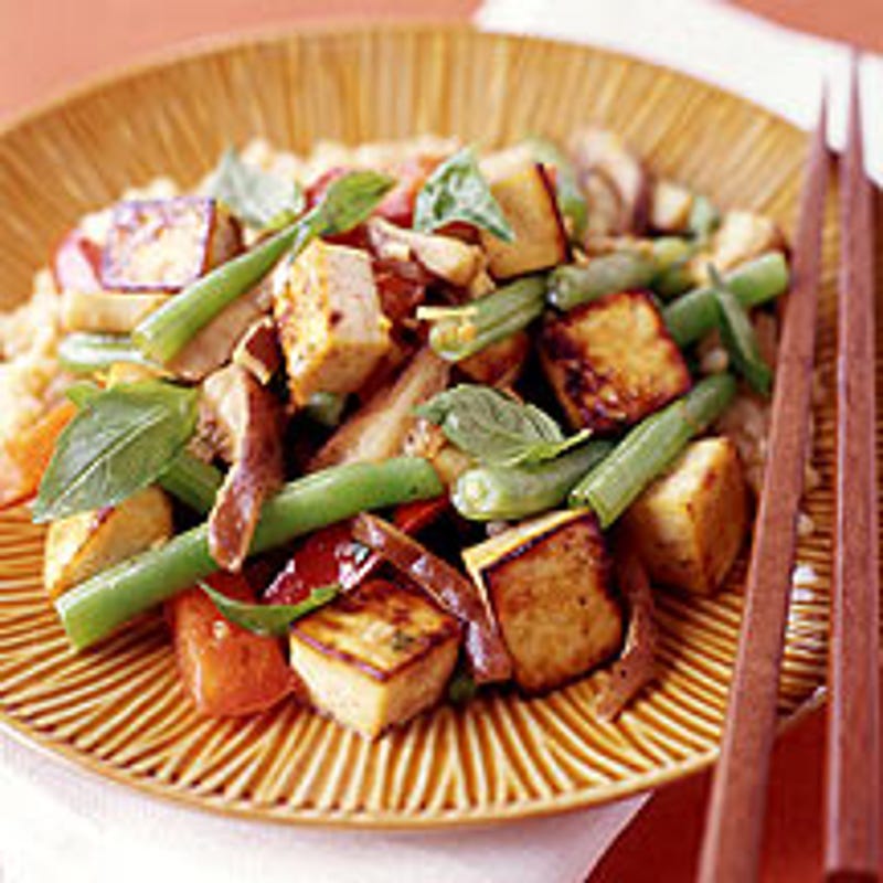 Foto Tofu mit Chili und Thai-Basilikum von WW