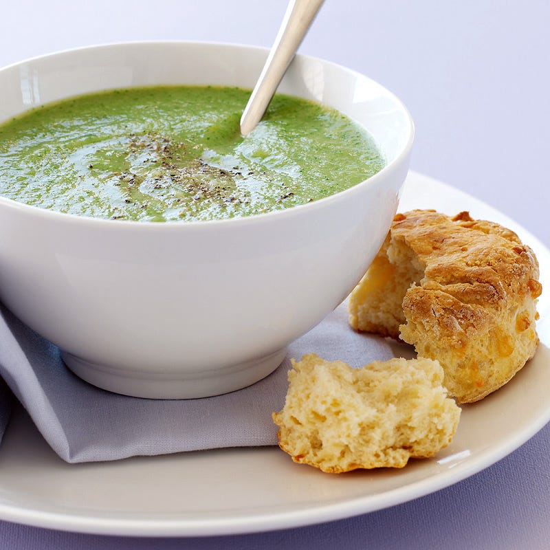 Foto Zucchinisuppe mit Käsegebäck von WW