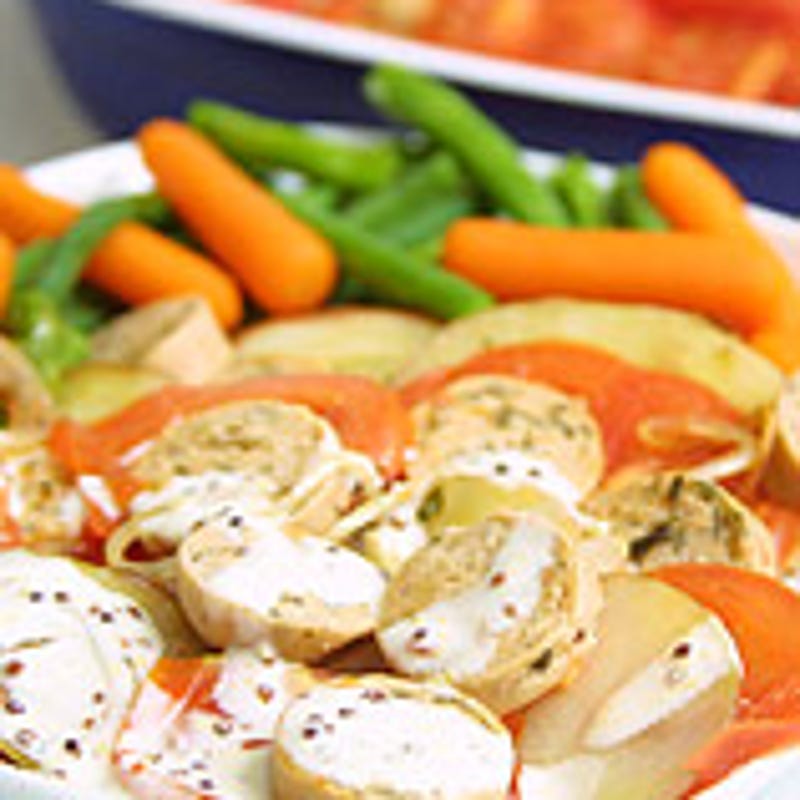 Photo of Quorn™ sausage layer bake by WW