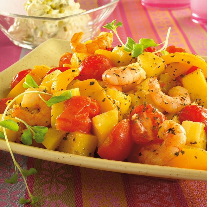 Foto Kartoffel-Garnelen-Pfanne mit Remoulade von WW