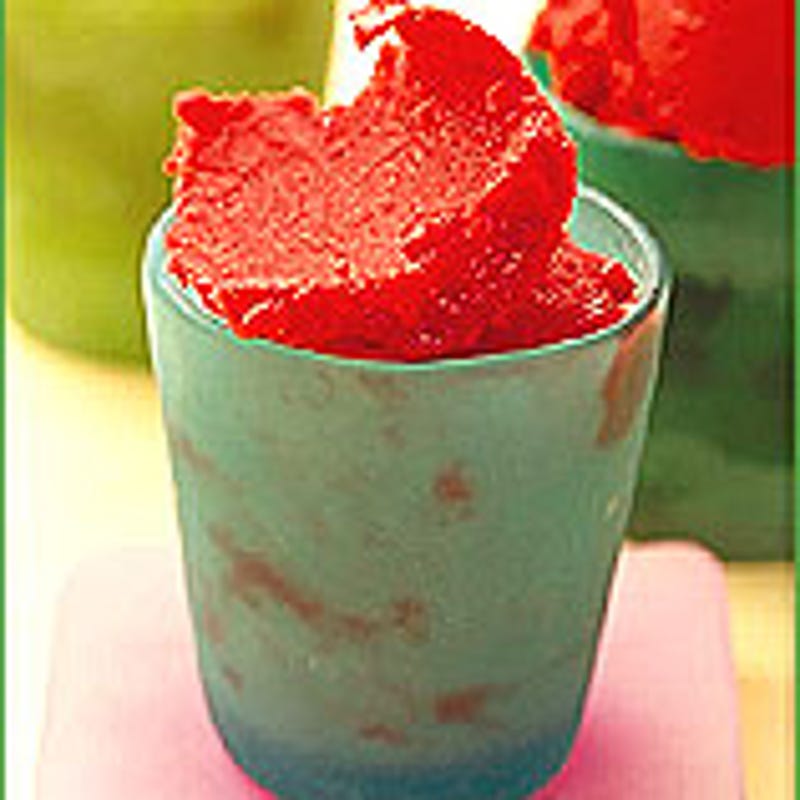 Photo de Granité de framboises au jus de lime par WW