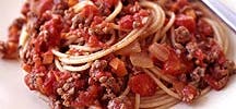 Spaghetti with Tomato-Meat Sauce