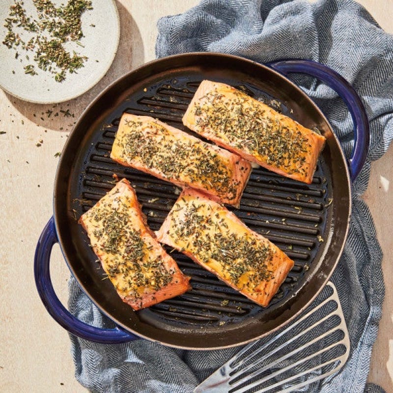 Photo of Grilled salmon with mustard-herb crust by WW