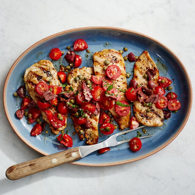 Photo of Grilled chicken with puttanesca sauce by WW