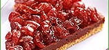 Tarte au chocolat et aux canneberges
