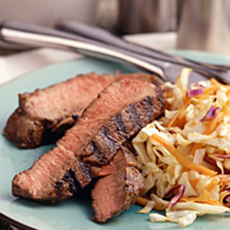 Photo de Bœuf grillé et salade de chou au wasabi par WW