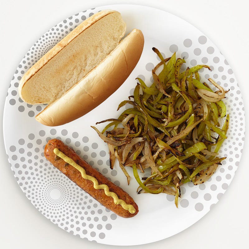 Photo of Portion Plate Chicken Sausage Sub with Peppers and Onions by WW