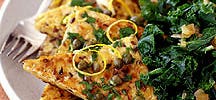 Tempeh Piccata with Kale and Whole-Wheat Spaghetti