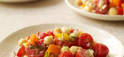Chopped Salad with Dill, Feta, and Red Wine Vinaigrette
