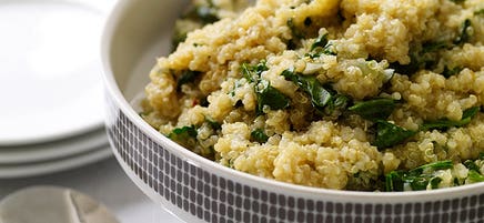 Quinoa and Spinach