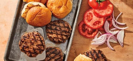 Hamburgers juteux