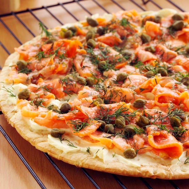 Photo de Pizza au saumon fumé par WW