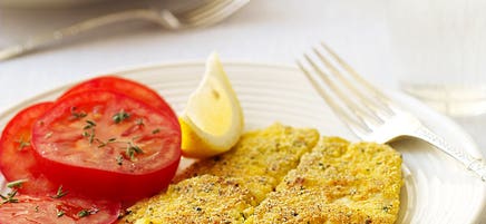 Pan-fried flounder