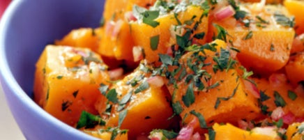 Butternut Squash Salad with Curry-Apple Dressing