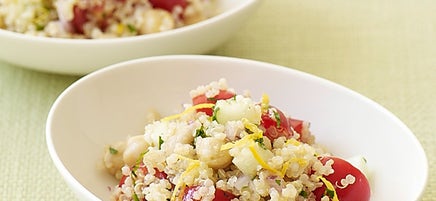 Lemony Quinoa Tabouli with Chick Peas