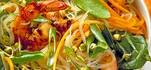 Salade de crevettes asiatique