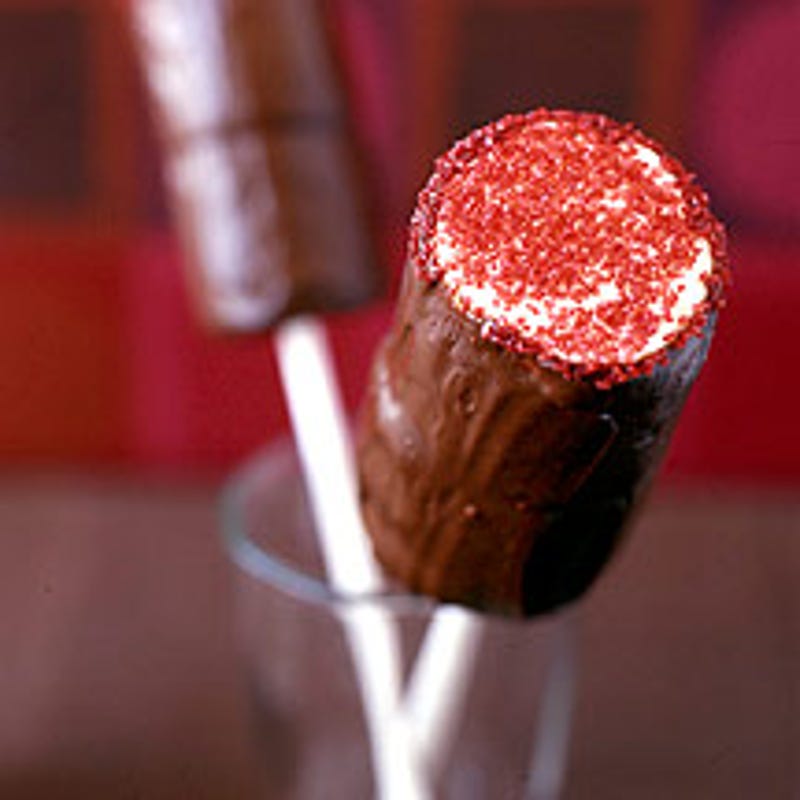 Photo de Suçons à la guimauve recouverts de chocolat par WW