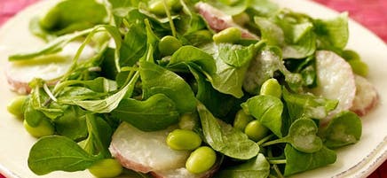 Arugula, Potato and Edamame Salad