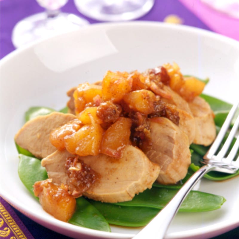 Photo of Roasted Pork Tenderloin with Pear Chutney by WW