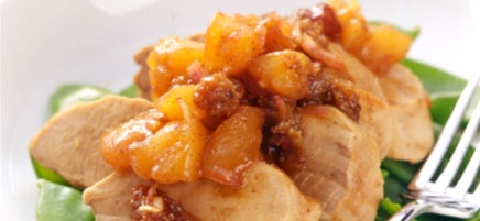 Roasted Pork Tenderloin with Pear Chutney